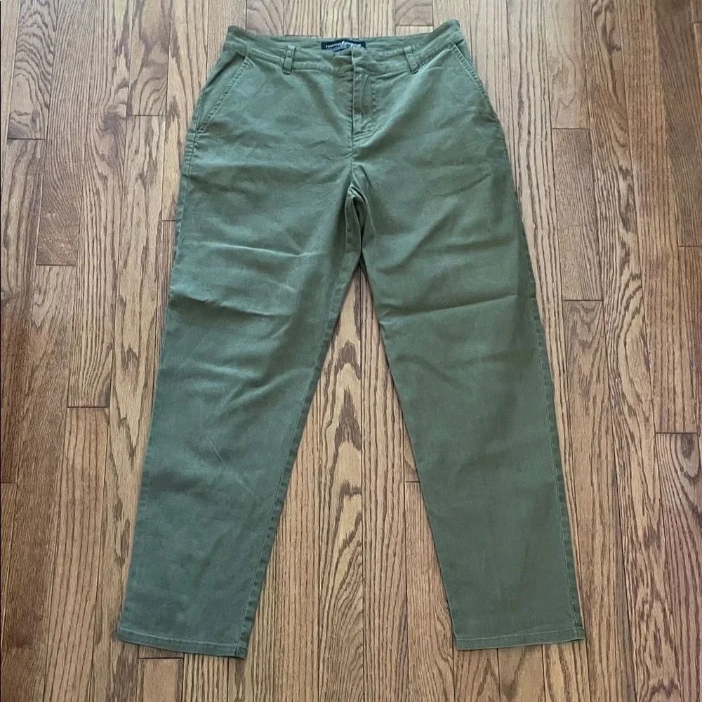 Peruvian Connection Olive Green Straight Leg Chinos Women’s Sz 4